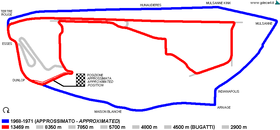 Le Mans, 1969 proposal (13469 m)